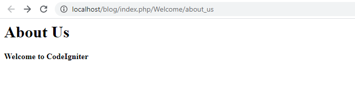 Views in CodeIgniter