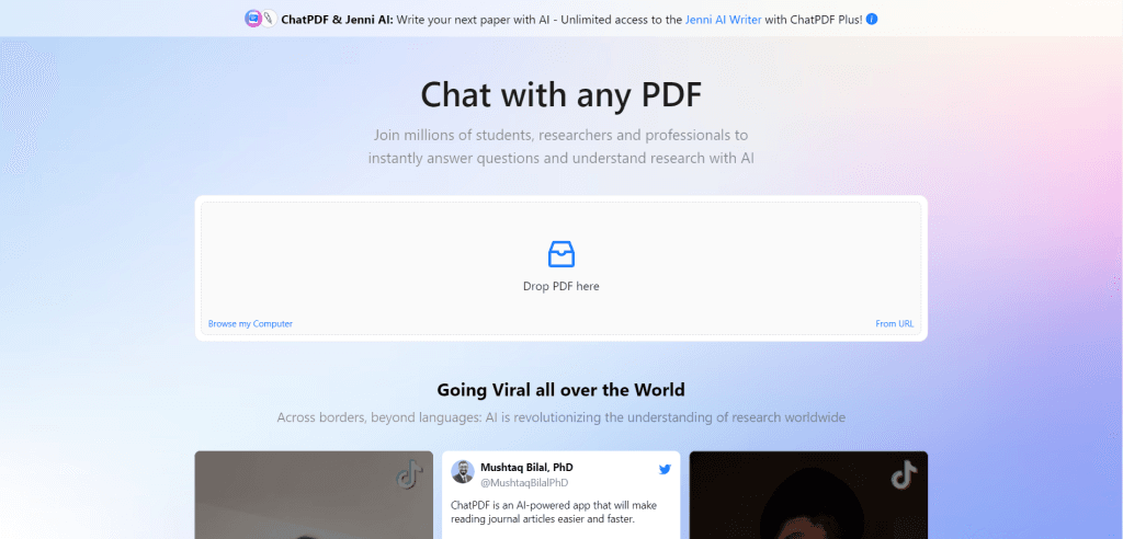 ChatPDF The best PDF chatbot
