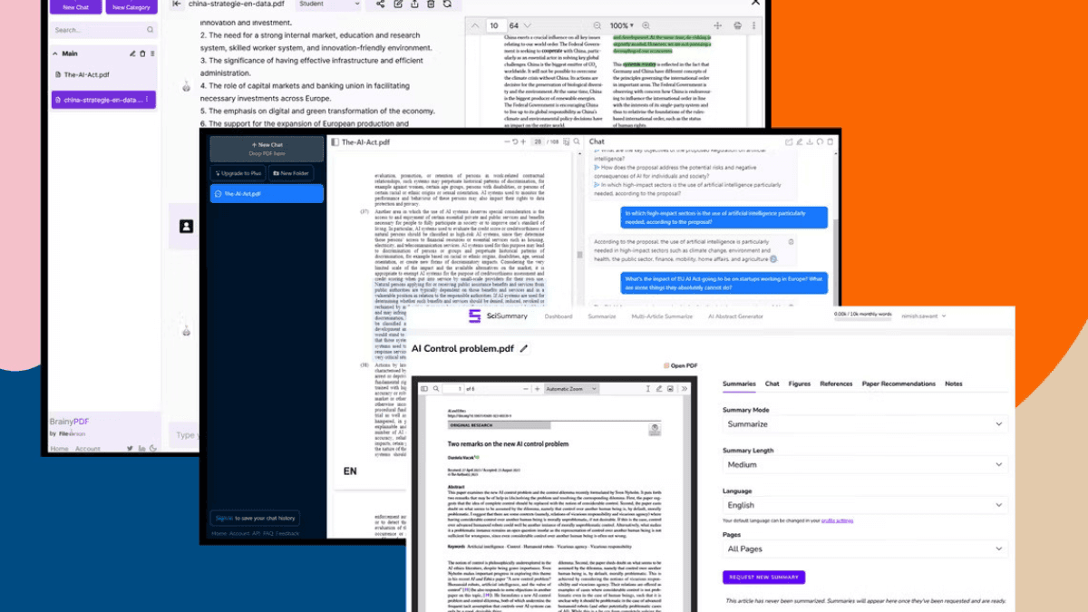 Top 5 AI tools to chat with large PDF files