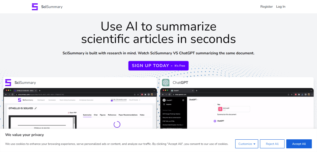 SciSummary For researchers and students
