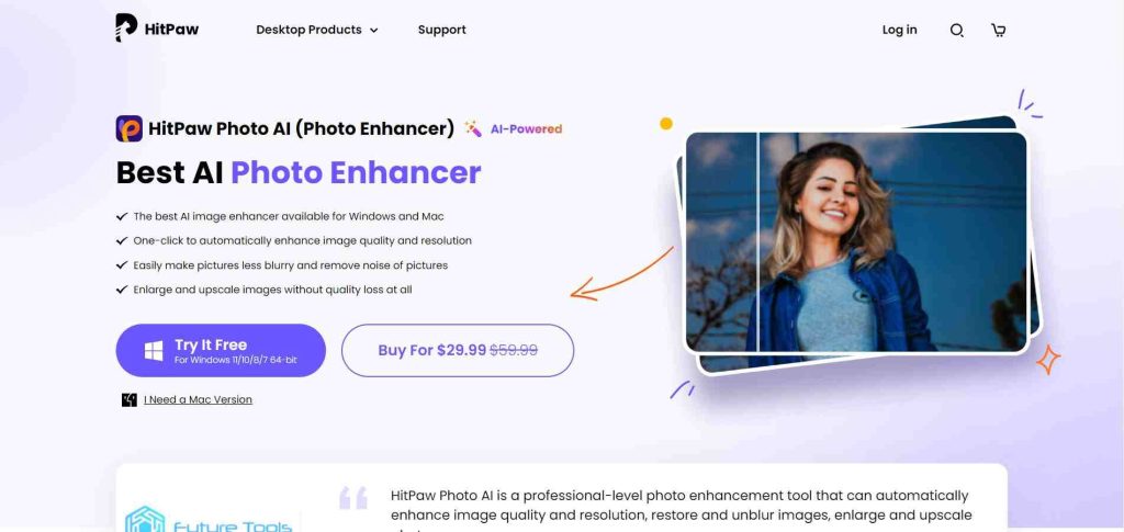 HitPaw Photo Enhancer — AI Image Upscaling