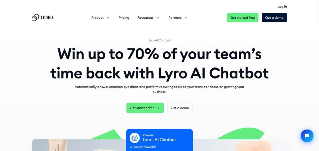 Lyro by Tidio — AI Business Messenger