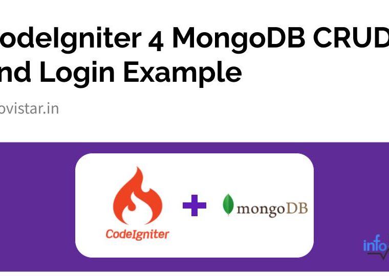 CodeIgniter 4 MongoDB CRUD and Login Example