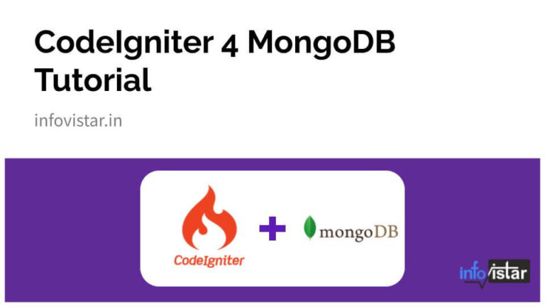 CodeIgniter 4 MongoDB Tutorial