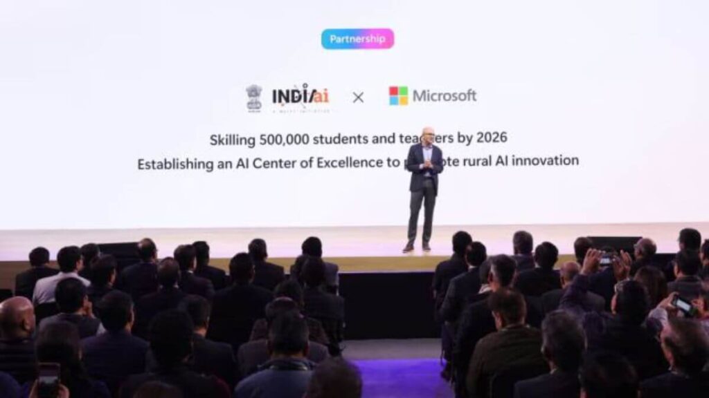 Microsoft partners Indian Govt AI Mission to skill 5 lakh people by 2026