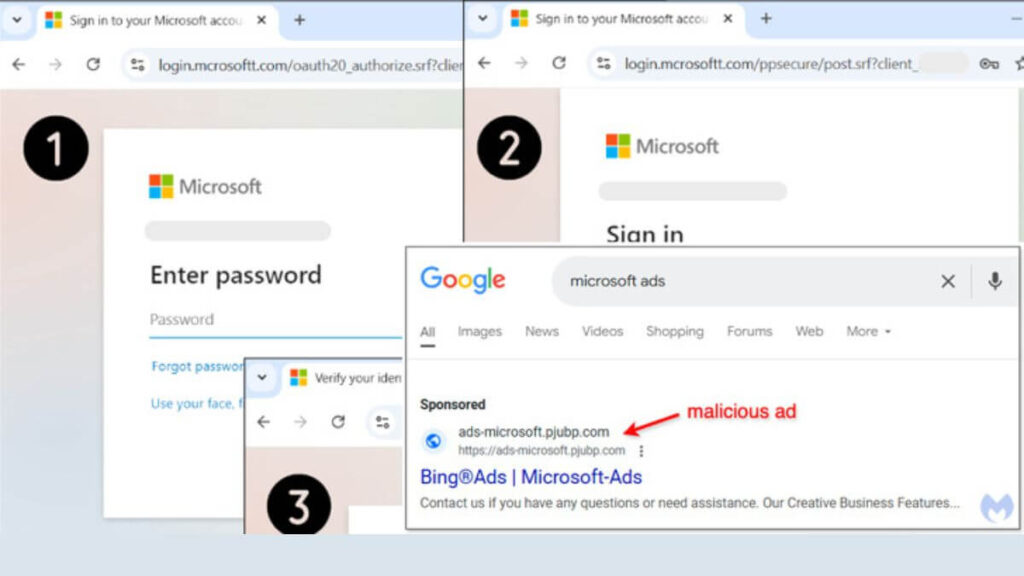 Hackers use fake Google Ads to Steal Microsoft Acccounts