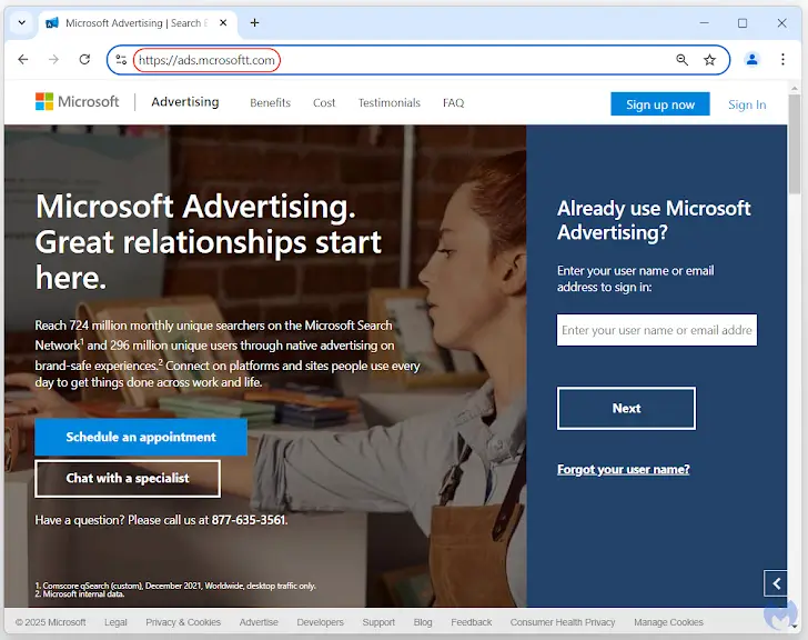 Fake Google Ads Steal Microsoft Advertising Accounts