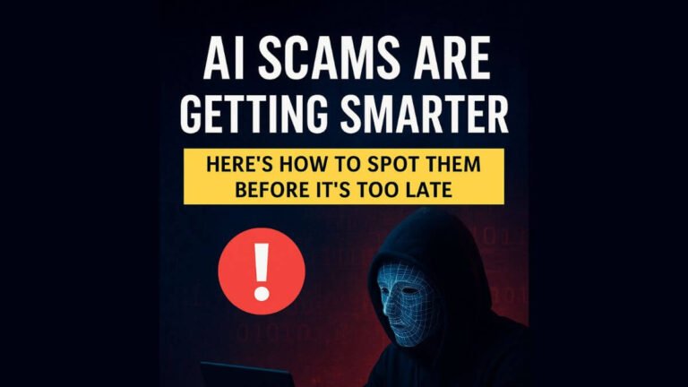 AI scam concept – masked hacker using deepfake voice cloning on mobile