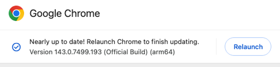 Update Chrome Step 2