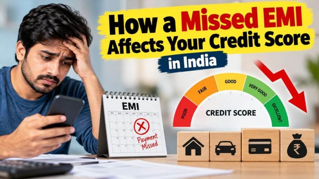How a missed EMI affects your credit score in India How a missed EMI affects your credit score