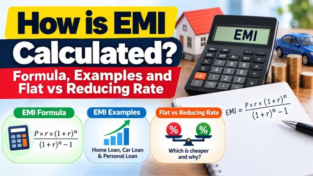 How is EMI calculated? Formula, examples and flat vs reducing rate How is EMI calculated formula, examples and flat vs reducing rate