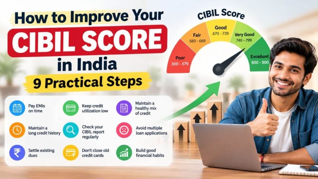 How to Improve Your CIBIL Score in India 9 Practical Steps